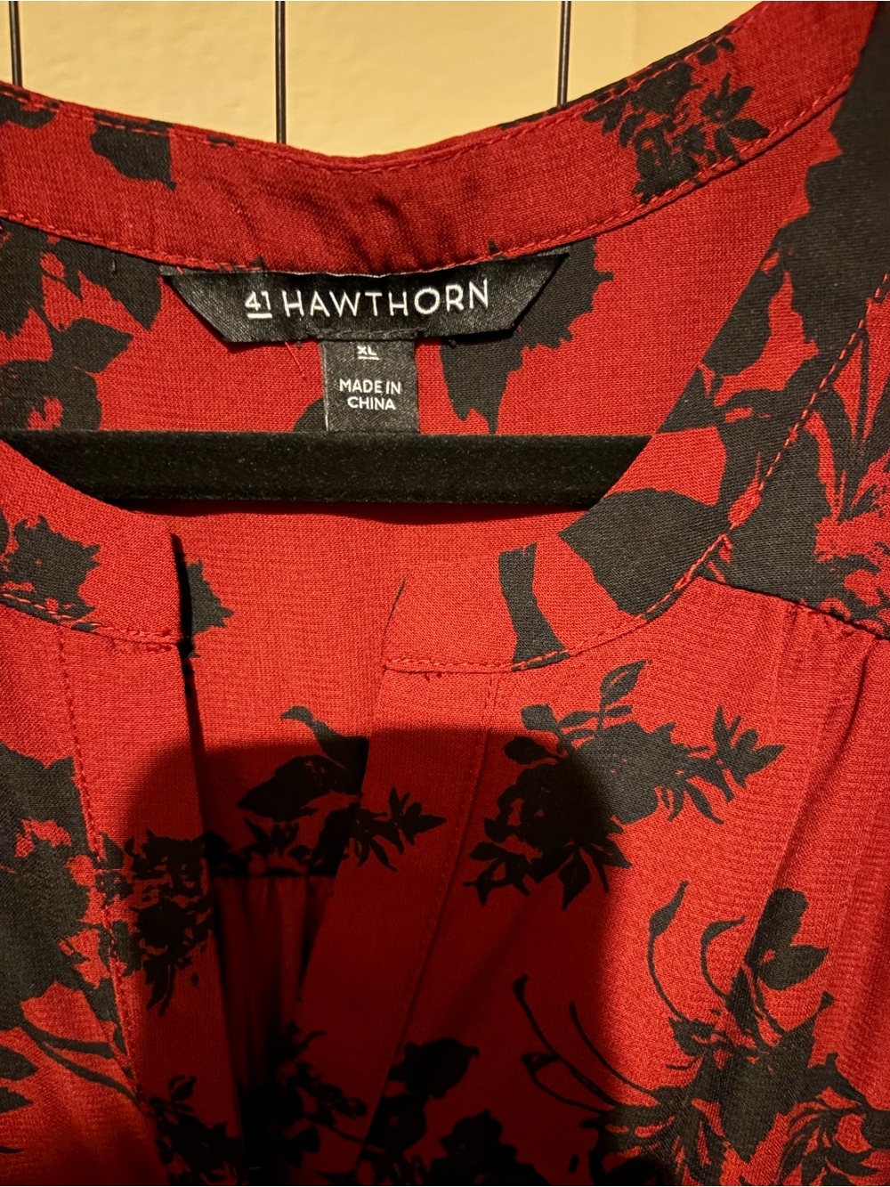 41 Hawthorn Red & Black Floral Dress